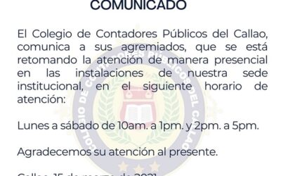 COMUNICADO