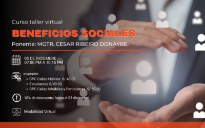 Curso Taller Virtual «BENEFICIOS SOCIALES DE LOS TRABAJADORES»